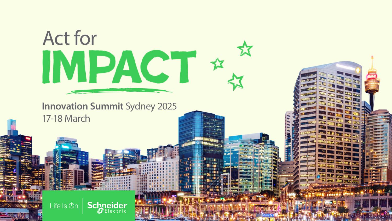 PARTNER EVENT: Connect and Inspire at Schneider Electric’s Innovation Summit Sydney 2025 on 17-18 March! 
